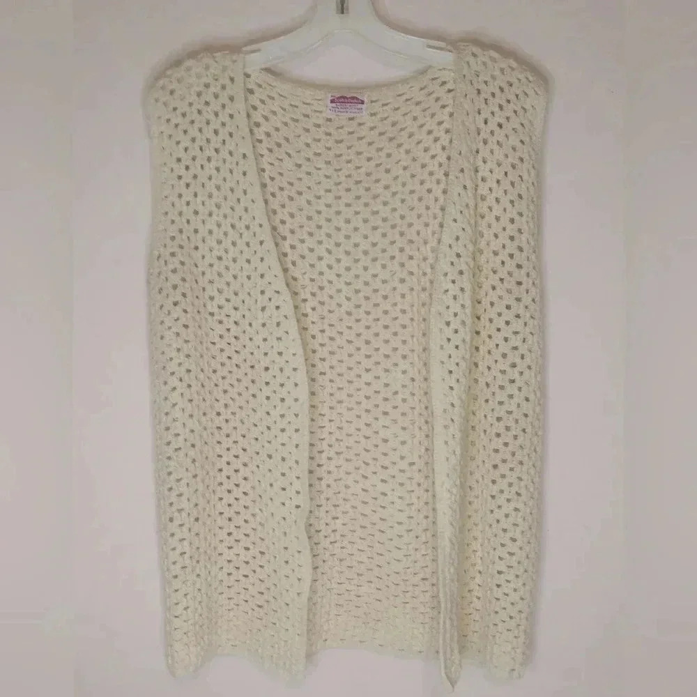 Vintage Miss Scotch English Open Sweater Vest, Size M